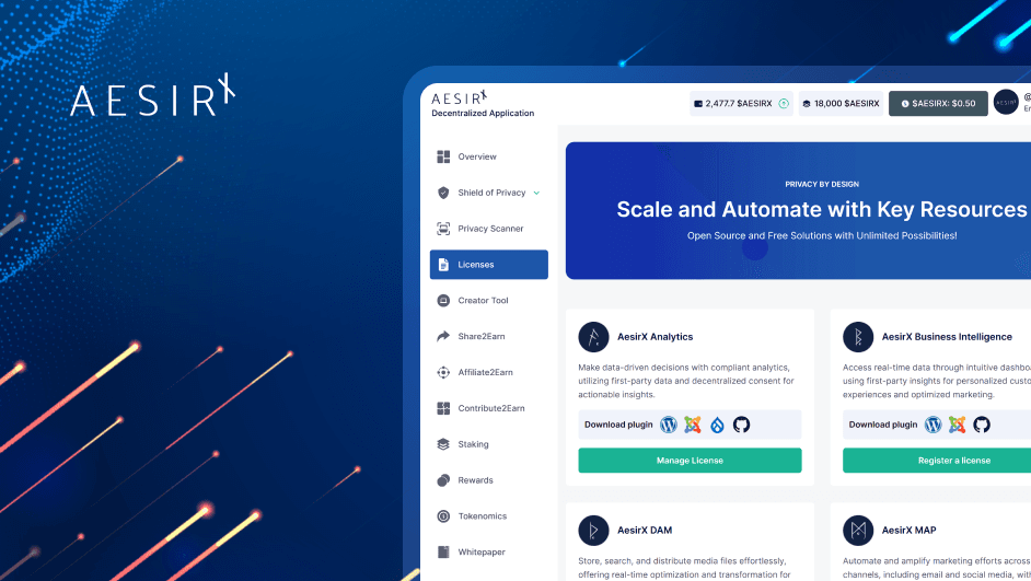 AesirX dApp: Privacy, Security, and Compliance Tools for Developers